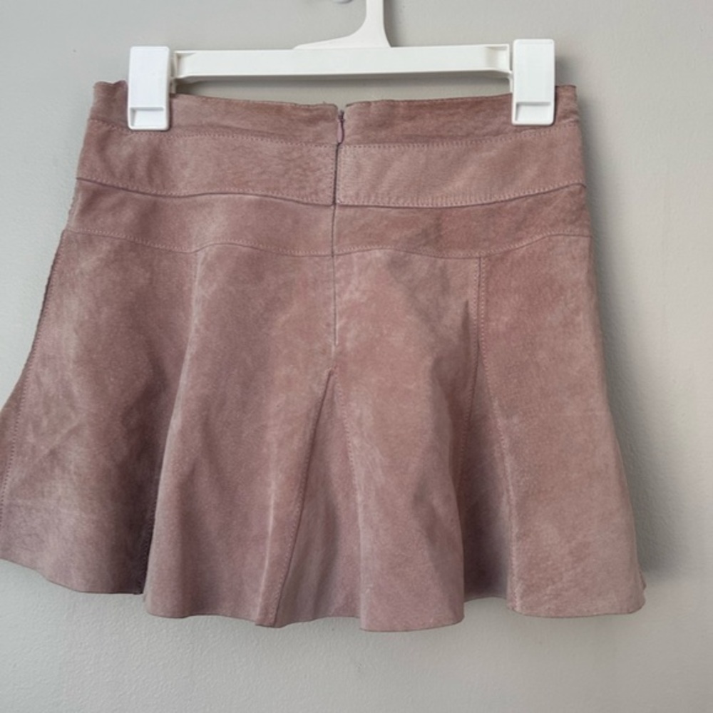 bebe Dusty Pink Mini Skirt with Belt - Picture 2 of 7